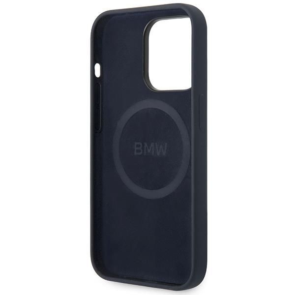 Tagakaaned BMW Case BMW BMHMP14XSILNA iPhone 14 Pro Max 6.7" navy blue/navy Silicone Metal Logo MagSafe