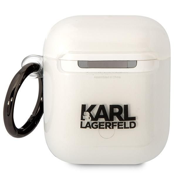 Aizmugurējais vāciņš Karl Lagerfeld Karl Lagerfeld KLA2HNCHTCT Airpods 1/2 cover transparent Ikonik Choupette