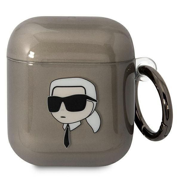 Aizmugurējais vāciņš Karl Lagerfeld Karl Lagerfeld KLA2HNIKTCK AirPods 1/2 cover black/black Karl`s Head