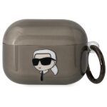 Чехол на заднюю панель Karl Lagerfeld  Karl Lagerfeld KLAPHNIKTCK AirPods Pro cover black/black Karl's Head 