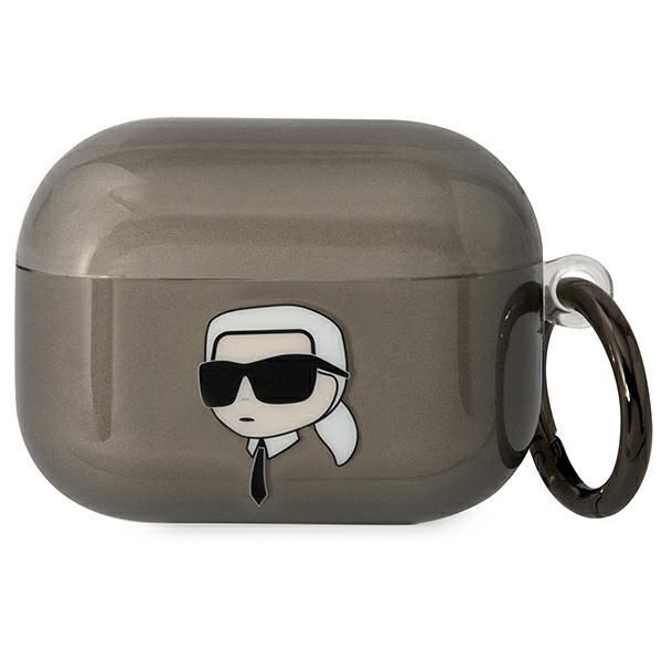 Aizmugurējais vāciņš Karl Lagerfeld Karl Lagerfeld KLAPHNIKTCK AirPods Pro cover black/black Karl's Head