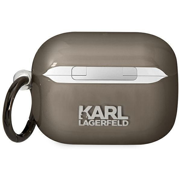 Aizmugurējais vāciņš Karl Lagerfeld Karl Lagerfeld KLAPHNIKTCK AirPods Pro cover black/black Karl's Head