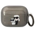 Nugarėlės dėklai Karl Lagerfeld  Karl Lagerfeld KLAPHNKCTGK Airpods Pro cover black/black Gliter Karl&Choupette 