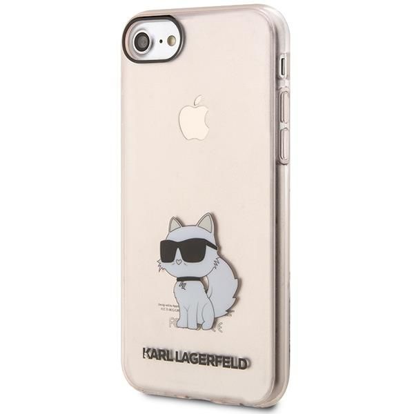 Aizmugurējais vāciņš Karl Lagerfeld Karl Lagerfeld KLHCI8HNCHTCP iPhone 7/8/ SE 2020 / SE 2022 pink/pink hardcase Ikonik Choupette