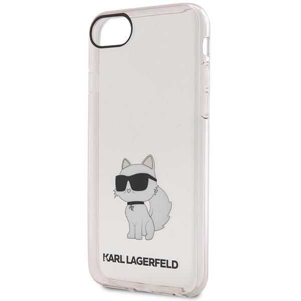 Aizmugurējais vāciņš Karl Lagerfeld Karl Lagerfeld KLHCI8HNCHTCP iPhone 7/8/ SE 2020 / SE 2022 pink/pink hardcase Ikonik Choupette