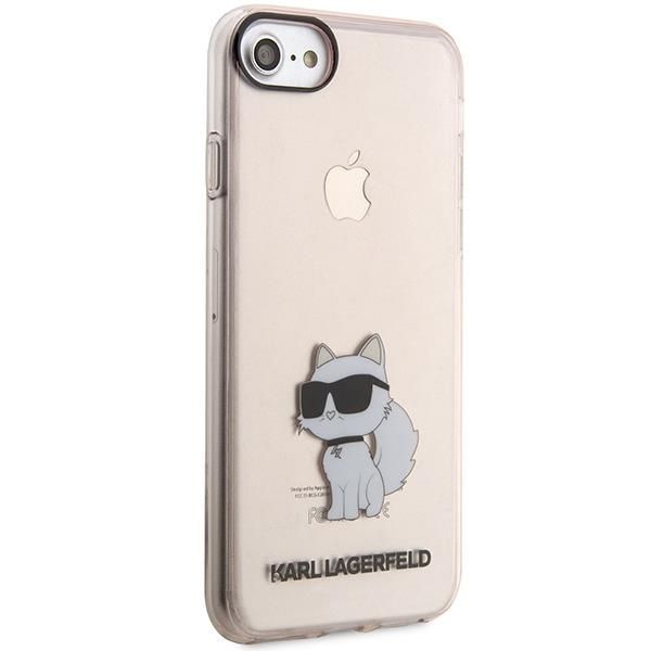 Aizmugurējais vāciņš Karl Lagerfeld Karl Lagerfeld KLHCI8HNCHTCP iPhone 7/8/ SE 2020 / SE 2022 pink/pink hardcase Ikonik Choupette