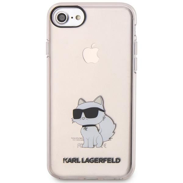 Aizmugurējais vāciņš Karl Lagerfeld Karl Lagerfeld KLHCI8HNCHTCP iPhone 7/8/ SE 2020 / SE 2022 pink/pink hardcase Ikonik Choupette
