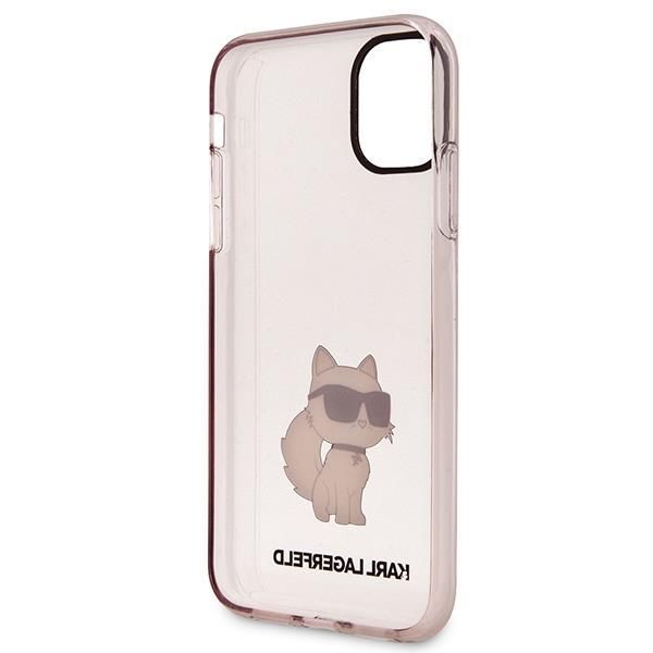 Back panel cover Karl Lagerfeld Karl Lagerfeld KLHCN61HNCHTCP iPhone 11 / Xr 6.1" pink/pink hardcase Ikonik Choupette