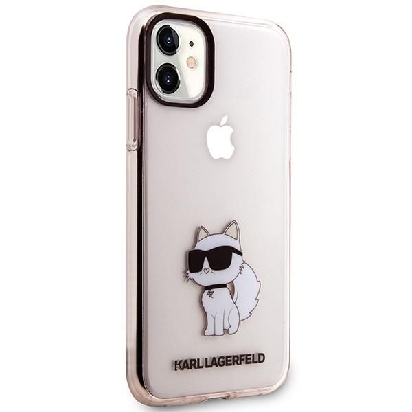 Back panel cover Karl Lagerfeld Karl Lagerfeld KLHCN61HNCHTCP iPhone 11 / Xr 6.1" pink/pink hardcase Ikonik Choupette