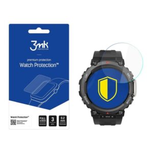 Protective glass 3MK  3mk Watch Protection  hybrid glass v. FlexibleGlass Lite on Amazfit T-Rex 2 