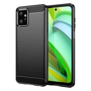 Aizmugurējais vāciņš Hurtel  Carbon Case for Motorola Moto G Power 2023 flexible silicone carbon cover black 