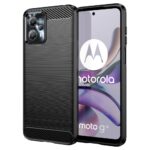 Aizmugurējais vāciņš Hurtel - Carbon Case for Motorola Moto G53 / G13 flexible silicone carbon cover black 