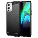 Aizmugurējais vāciņš Hurtel  Carbon Case case for Infinix Note 12i flexible silicone carbon cover black 