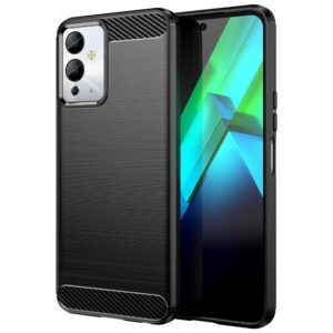 Aizmugurējais vāciņš Hurtel  Carbon Case case for Infinix Note 12i flexible silicone carbon cover black 
