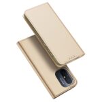 Back panel cover Dux Ducis  Dux Ducis Skin Pro Case For Xiaomi Redmi 11A / Poco C55 / Redmi 12C Cover Flip Card Wallet Stand Gold 