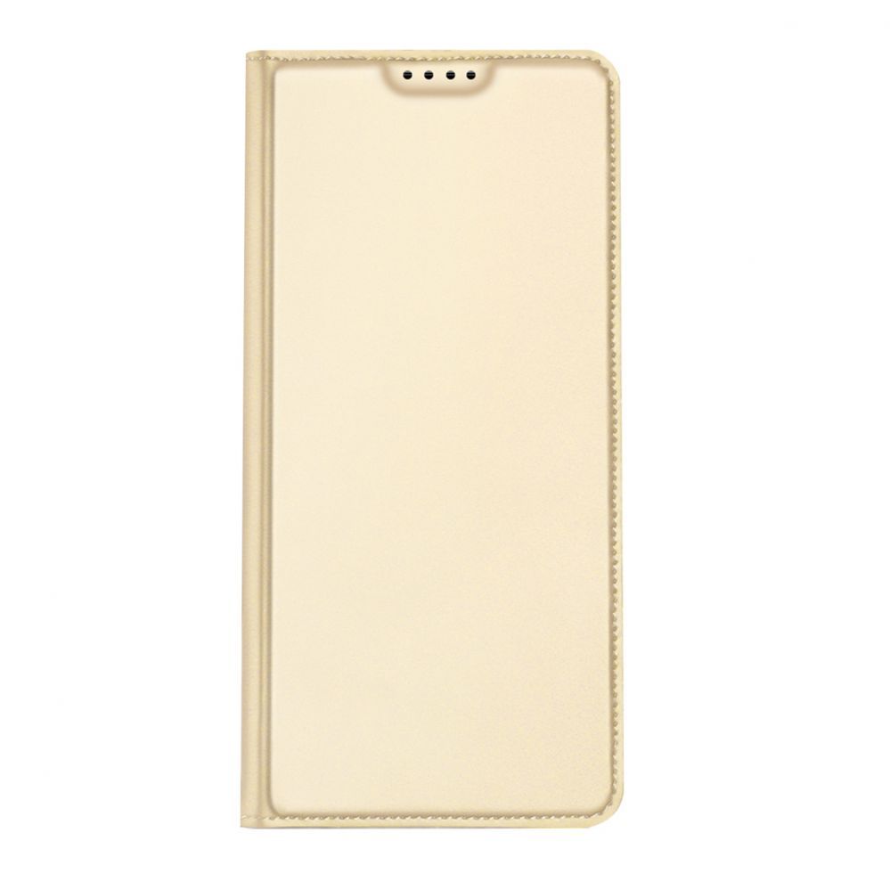 Aizmugurējais vāciņš Dux Ducis Dux Ducis Skin Pro Case For Xiaomi Redmi 11A / Poco C55 / Redmi 12C Cover Flip Card Wallet Stand Gold