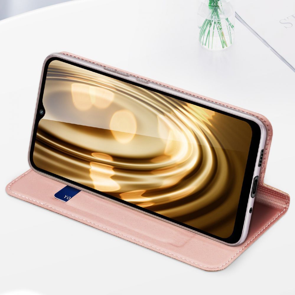 Tagakaaned Dux Ducis Dux Ducis Skin Pro Case For Xiaomi Redmi 11A / Poco C55 / Redmi 12C Cover Flip Card Wallet Stand Blue