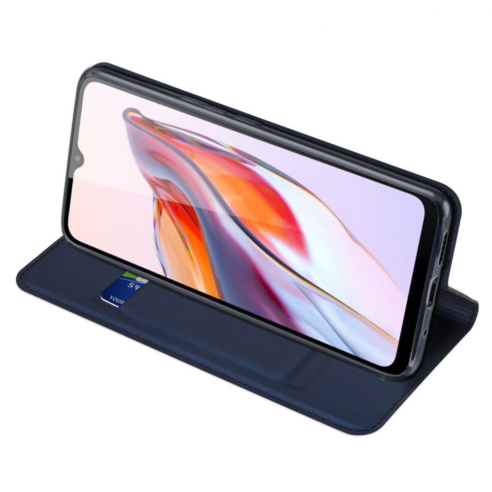Tagakaaned Dux Ducis Dux Ducis Skin Pro Case For Xiaomi Redmi 11A / Poco C55 / Redmi 12C Cover Flip Card Wallet Stand Blue