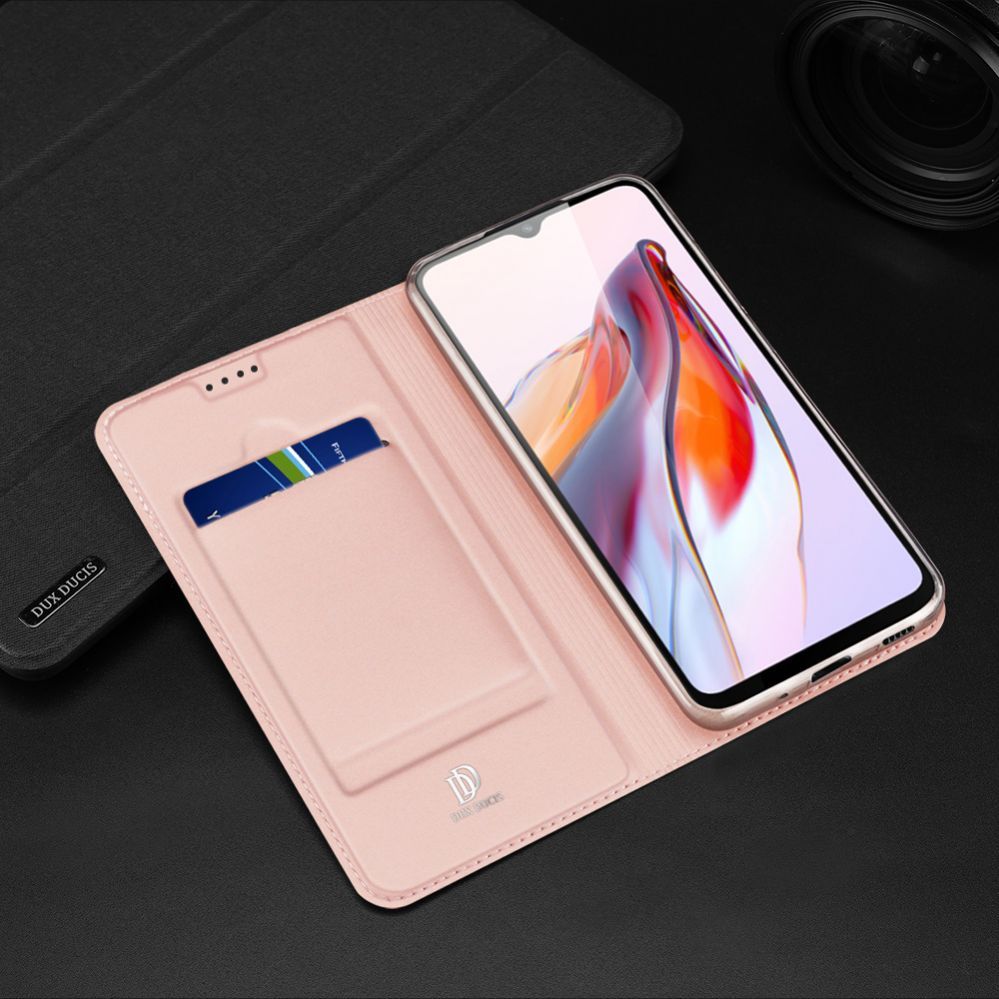Tagakaaned Dux Ducis Dux Ducis Skin Pro Case For Xiaomi Redmi 11A / Poco C55 / Redmi 12C Cover Flip Card Wallet Stand Blue