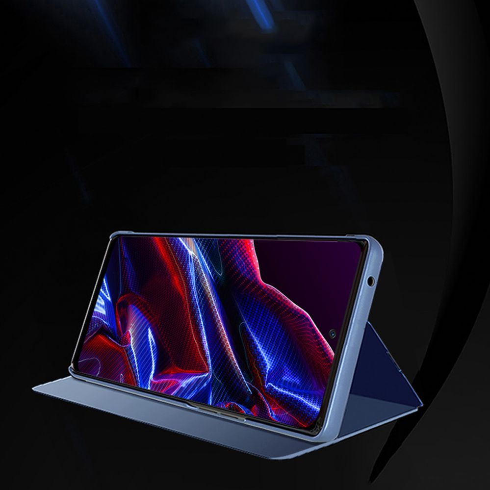 Back panel cover Hurtel Clear View Case cover for Xiaomi Redmi Note 12 Pro+ with a flip cover black