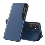 Nugarėlės dėklai Hurtel  Eco Leather View Case cover for Samsung Galaxy A24 4G with flip stand blue 
