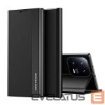 Tagakaaned Hurtel  Sleep Case Pro case for Xiaomi 13 Lite with flip stand black 