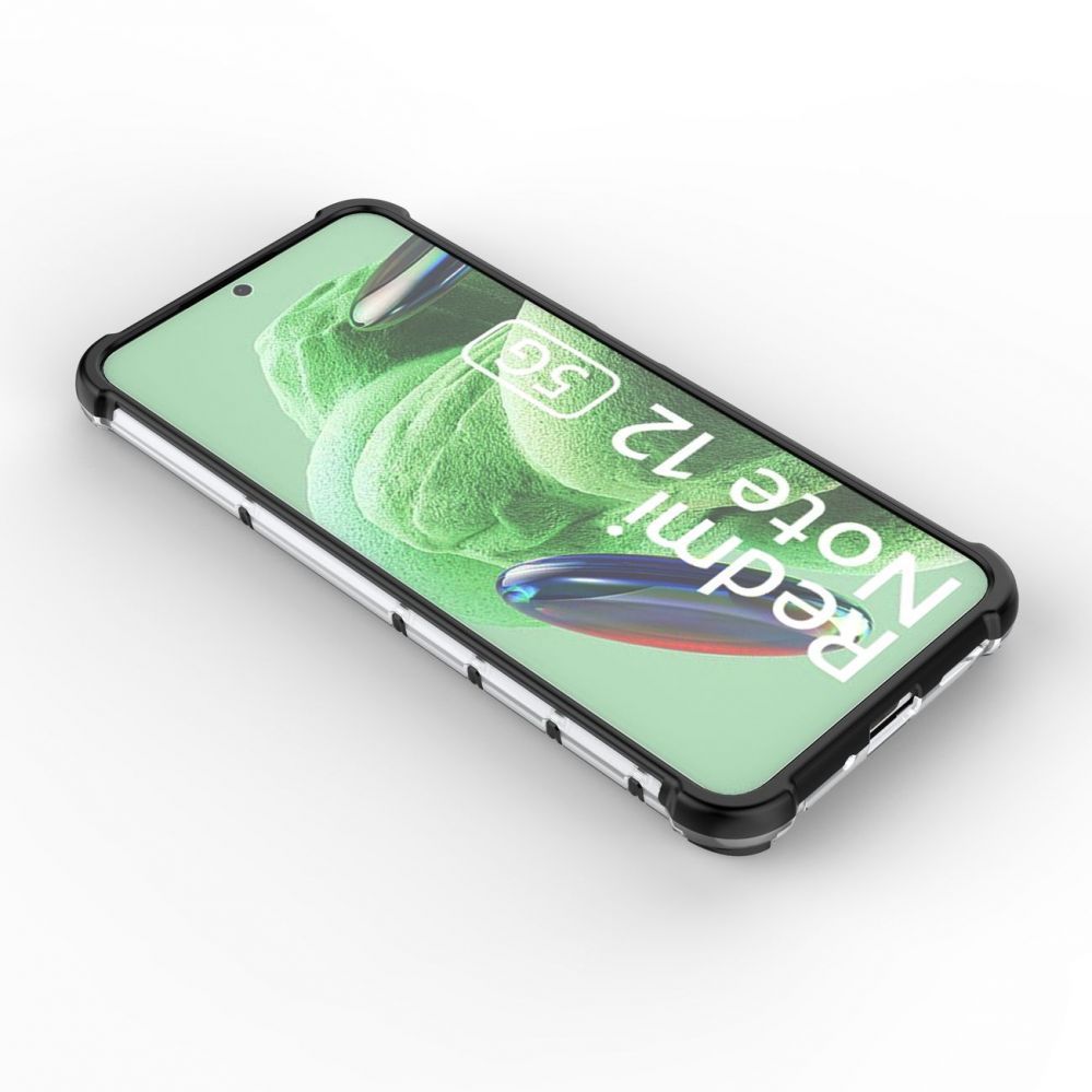 Aizmugurējais vāciņš Hurtel Honeycomb case for Xiaomi Redmi Note 12 5G / Poco X5 5G armored hybrid case blue