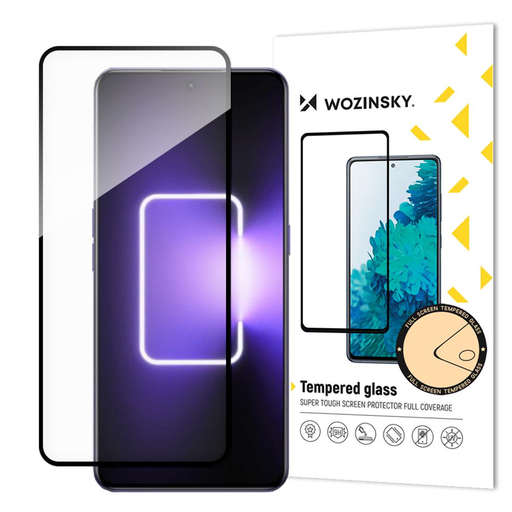 Aizsargstikls Wozinsky Wozinsky Full Glue Tempered Glass Tempered Glass For Realme GT Neo 5 / Realme GT3 9H Full Screen Cover With Black Frame
