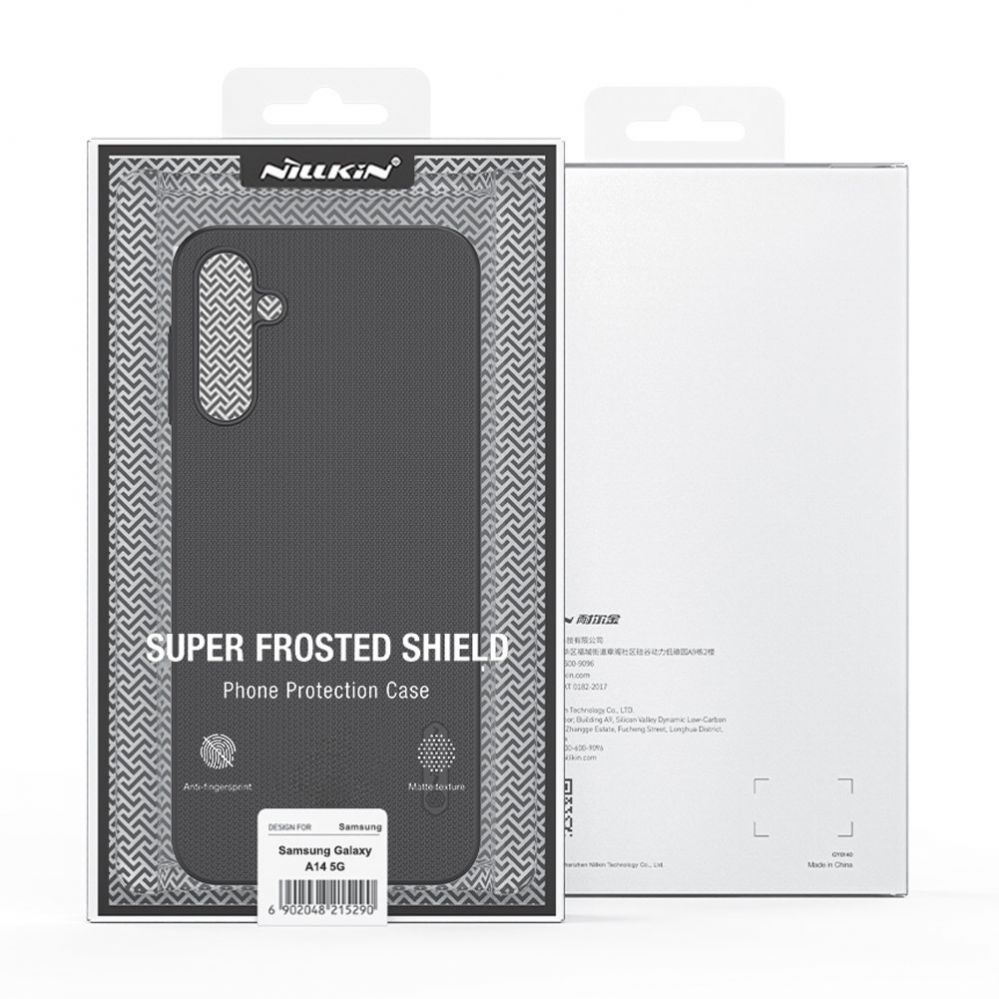 Tagakaaned Nillkin Nillkin Super Frosted Shield Case for Samsung Galaxy A14 5G / Galaxy A14 Phone Cover Black