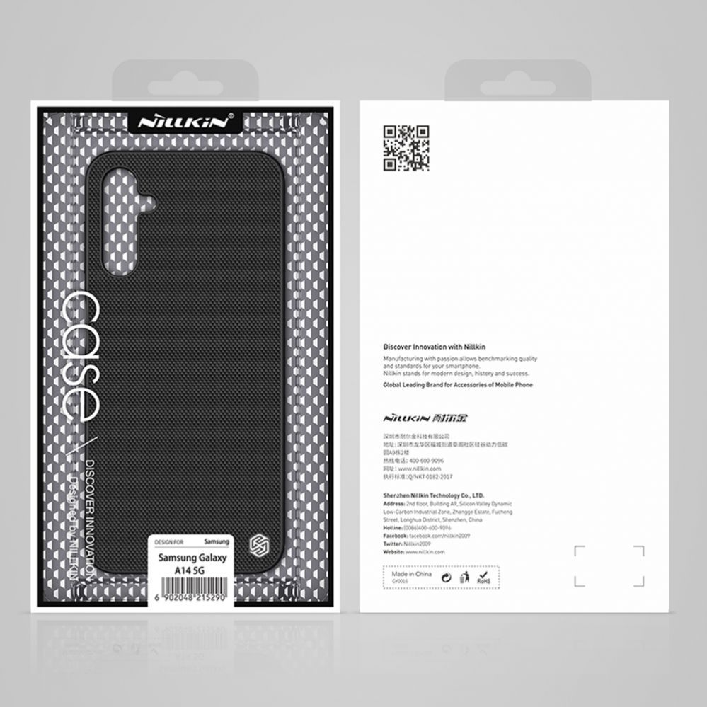Back panel cover Nillkin Nillkin Textured Case Case for Samsung Galaxy A14 5G / Galaxy A14 Reinforced Nylon Cover Black