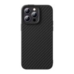 Tagakaaned Baseus  Armored case for iPhone 14 Pro compatible with MagSafe Baseus Synthetic Fiber tempered glass - black 