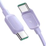 Кабель Joyroom  Joyroom Multi-Color Series A14 USB-C / USB-C 100W Cable 1.2m - Purple 