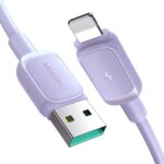 Kabelis Joyroom  Joyroom Multi-Color Series A14 Lightning / USB-A 2.4A 1.2 m cable - purple 