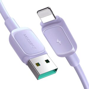 Kabelis Joyroom  Joyroom Multi-Color Series A14 Lightning / USB-A 2.4A 1.2 m cable - purple 