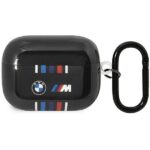 Nugarėlės dėklai BMW  BMW BMAP22SWTK AirPods Pro cover black/black Multiple Colored Lines 