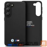 Back panel cover BMW  Case BMW BMHCSA5422PTDK A54 black/black Leather Stamp Tricolor 