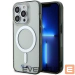 Back panel cover BMW  Case BMW BMHMP14XHCRS iPhone 14 Pro Max 6.7" transparent hardcase Silver Ring MagSafe 