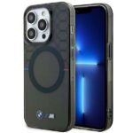 Tagakaaned BMW  Case BMW BMHMP14XHGPK iPhone 14 Pro Max 6.7" grey/grey hardcase Pattern MagSafe 