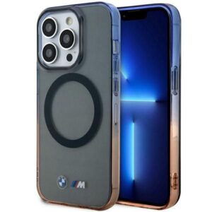 Nugarėlės dėklai BMW  Case BMW BMHMP14XHTGE iPhone 14 Pro Max 6.7" grey/grey hardcase Gradient Bumper MagSafe 