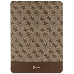 Aizmugurējais vāciņš Guess  Guess 4G Stripe Allover case for iPad Pro 12.9" - brown