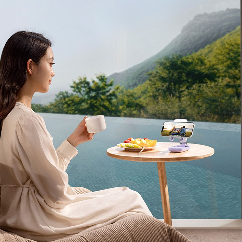 Авто держатель Baseus Adjustable phone stand with mirror Baseus Seashell Series - beige