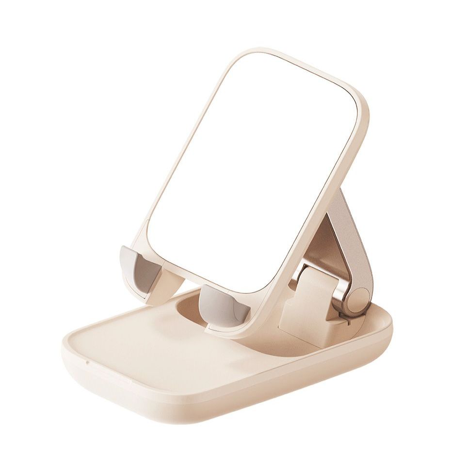 Авто держатель Baseus Adjustable phone stand with mirror Baseus Seashell Series - beige