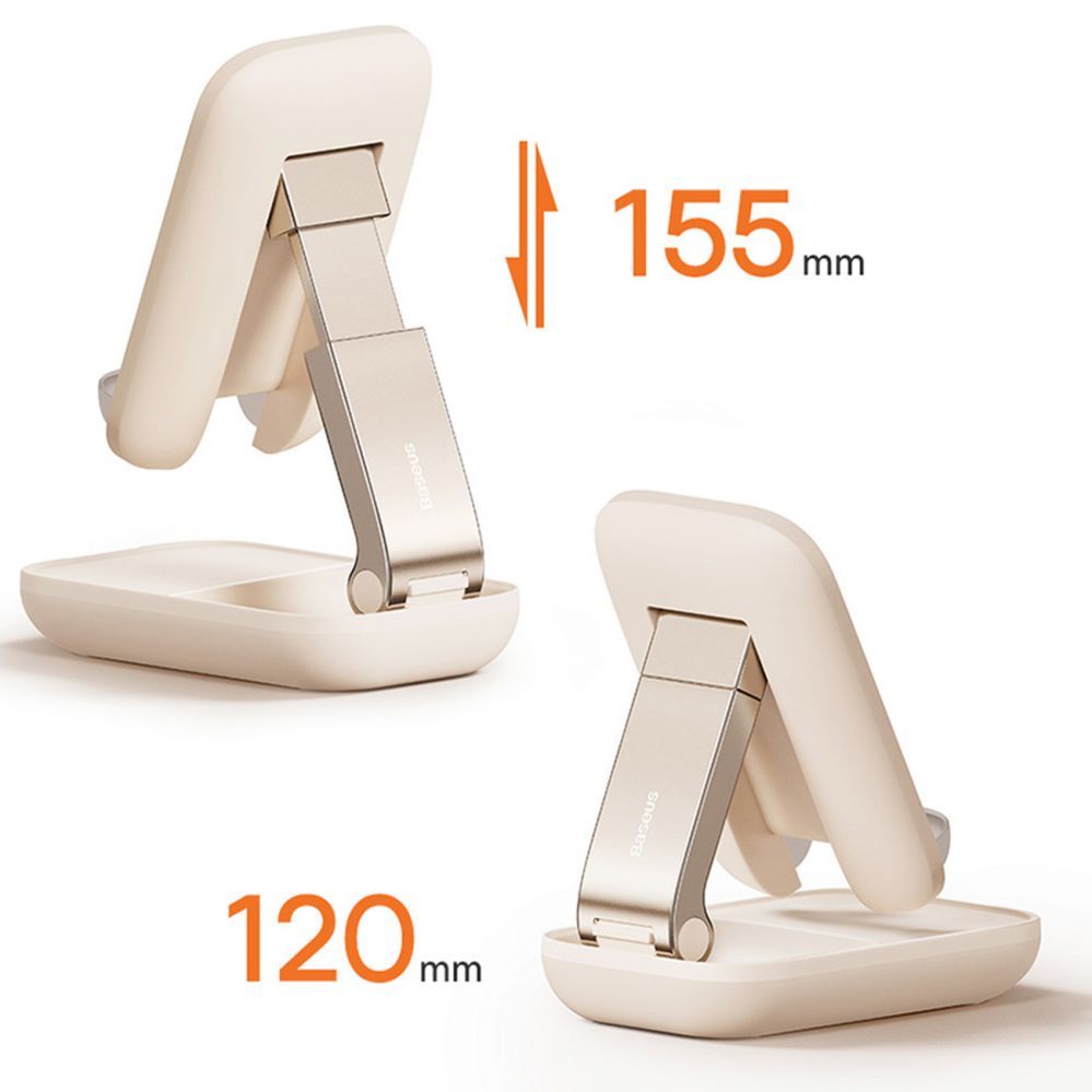 Авто держатель Baseus Adjustable phone stand with mirror Baseus Seashell Series - beige
