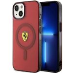 Tagakaaned Ferrari  Ferrari FEHMP14SURKR iPhone 14 6.1" red/red hardcase Translucent Magsafe