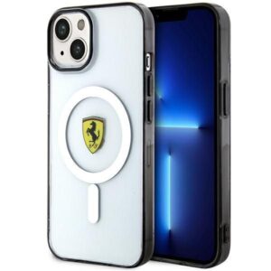 Aizmugurējais vāciņš Ferrari  Ferrari FEHMP14SURKT iPhone 14 6.1" clear/transparent hardcase Outline Magsafe