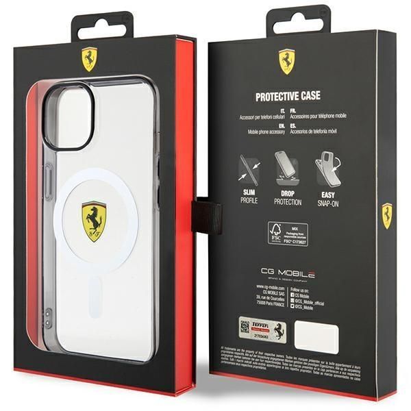 Tagakaaned Ferrari Ferrari FEHMP14SURKT iPhone 14 6.1" clear/transparent hardcase Outline Magsafe