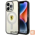 Back panel cover Ferrari  Ferrari FEHMP14XURKT iPhone 14 Pro Max 6.7" clear/transparent hardcase Outline Magsafe 