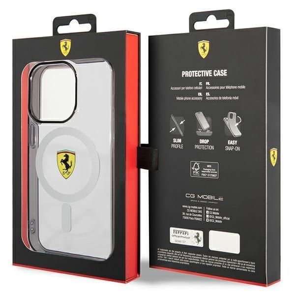 Tagakaaned Ferrari Ferrari FEHMP14XURKT iPhone 14 Pro Max 6.7" clear/transparent hardcase Outline Magsafe