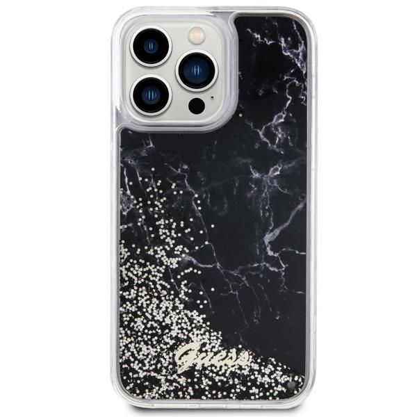 Tagakaaned Guess Guess GUHCP14XLCSGSGK iPhone 14 Pro Max 6.7" black/black hardcase Liquid Glitter Marble