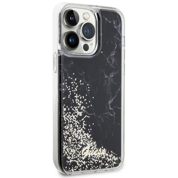 Tagakaaned Guess Guess GUHCP14XLCSGSGK iPhone 14 Pro Max 6.7" black/black hardcase Liquid Glitter Marble